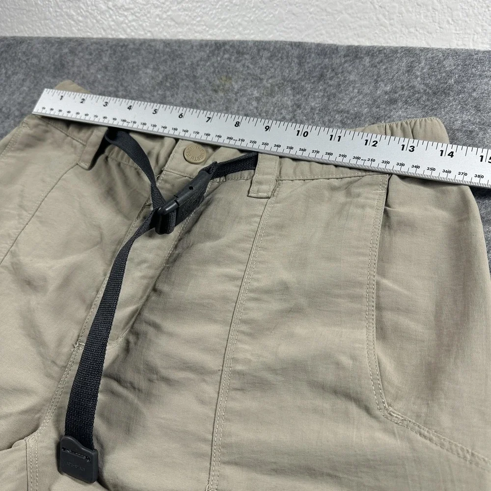 The North Face Convertible Cargo Pants Men 29 Tan Khaki Hiking Zip Off Outdoor